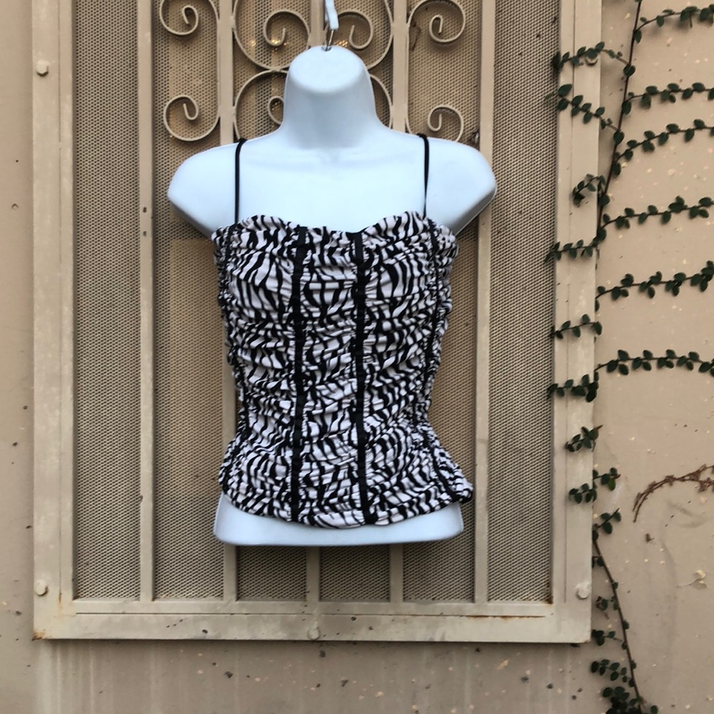 Zebra print tank top